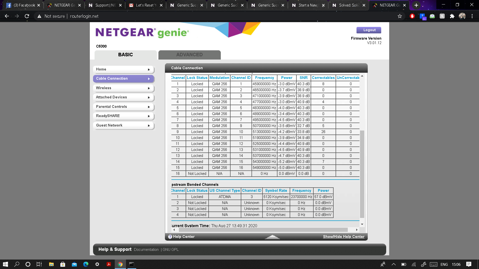 Solid Amber upstream light NETGEAR Communities